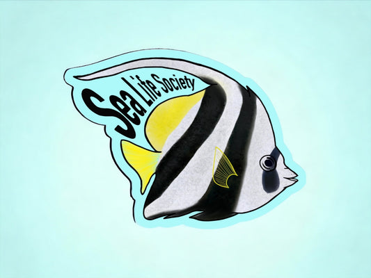 Pennant Butterfly Fish Sticker