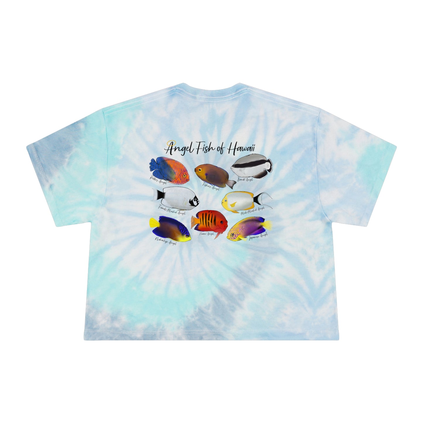 Angel Fish Tie-Dye Crop Tee