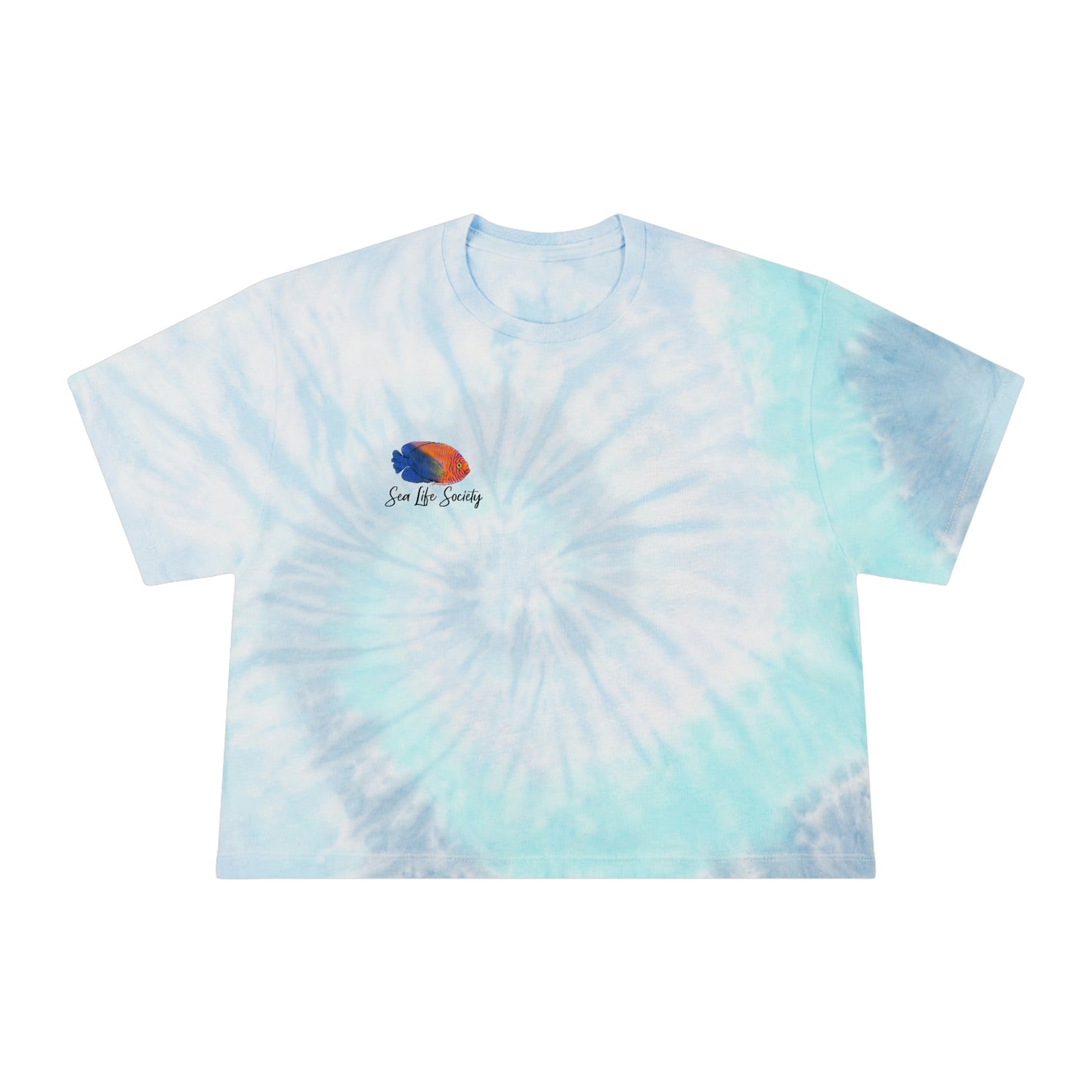 Angel Fish Tie-Dye Crop Tee